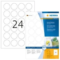 Herma Ablösbare Etiketten Ø 60 Mm, 900 Etiketten, Weiß, Rund, Wieder Haftend -Tesa Geschäft 5942ebd2 7219 45b2 b8f6 6ea2d1ef5d7a 7
