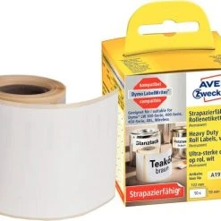 AVERY Zweckform Rollenetikett, Strapazierfähig, 59 X 102 Mm, Weiß, Ersetzt Dymo: A1976414