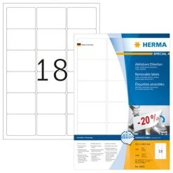 Herma Ablösbare Etiketten 88,9 X 46,6 Mm, 300 Etiketten, Weiß, Matt, Haftend -Tesa Geschäft 5dcab2fc 5b4b 4cae b3b8 32396b2b1efc 5