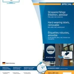 Herma Folien-Etiketten 210 X 297 Mm, Transparent, Matt, Wetterfest, Permanent Haftend -Tesa Geschäft 62de3e84 f8d7 4a31 bb79 b6f94678c34c 14