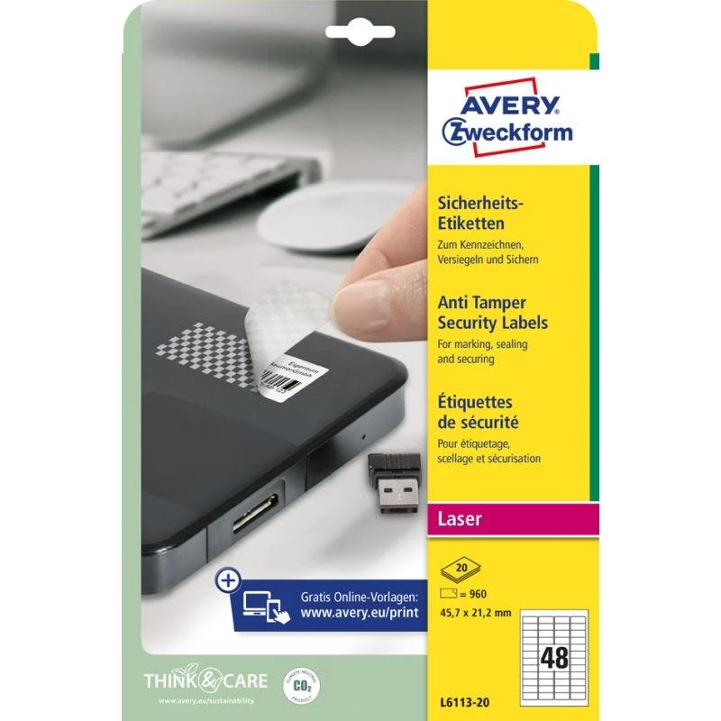 Null AVERY Zweckform Sicherheitsetiketten Rund, Durchmesser 40 Mm 3 Null AVERY Zweckform Sicherheitsetiketten Rund, Durchmesser 40 Mm – Bild 3