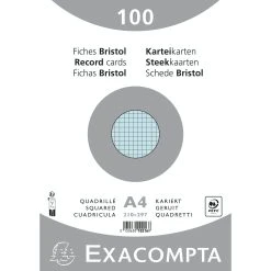 Exacompta 10216E 10x Karteikarten Kariert DIN A4 100 St Eingeschweißt - Azurblau -Tesa Geschäft 65a00ce9 5f55 44cd bc16 78708aaf8231