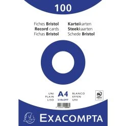 Exacompta Karteikarten Blanko DIN A4 100 St Eingeschweißt -Tesa Geschäft 65db0d95 d04f 49ca af49 a7372a2e7383