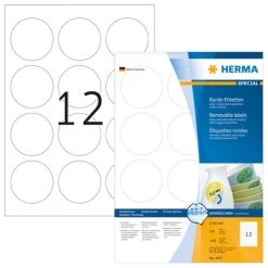 Herma Ablösbare Etiketten Ø 85 Mm, 600 Etiketten, Weiß, Rund, Wieder Haftend -Tesa Geschäft 67700904 72ec 4e71 9c0c 32277beb8aa7 1