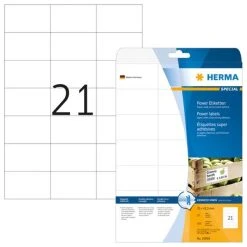 Herma Folien-Etiketten 97,0 X 42,3 Mm, 240 Etiketten, Weiß, Matt, Wetterfest, Extrem Stark Haftend, Wiederablösbar, Blattformat: DIN A4 -Tesa Geschäft 6b35cfb7 7faa 4716 b88f c71e411a5ad4 1
