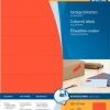 Herma Farbige Etiketten 105 X 37 Mm, 1.600 Etiketten, Rot, Permanenthaftend