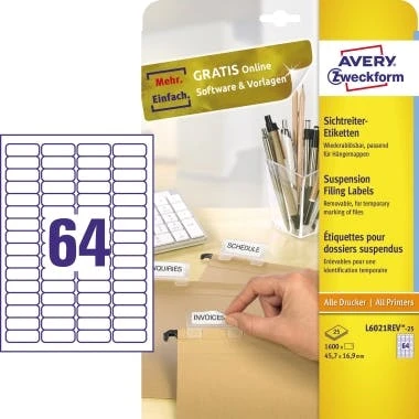 Soennecken Etikett 5764 105x37mm Weiß 1.600 St./Pack. 4 Soennecken Etikett 5764 105x37mm Weiß 1.600 St./Pack. – Bild 4