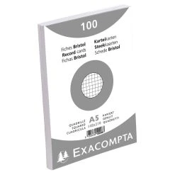 Exacompta Karteikarten Kariert DIN A5 100 St Eingeschweißt -Tesa Geschäft 6db2ce6a b7f8 49de bb01 73ec59347b59