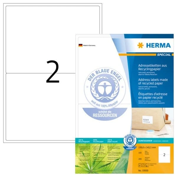 HERMA Universal-Etiketten PREMIUM, 148,5 X 205 Mm, Weiß 7 HERMA Universal-Etiketten PREMIUM, 148,5 X 205 Mm, Weiß – Bild 7