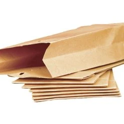 1-pack 25x Musterbeutel Faltentaschen M 275x110x50mm | Kraftpapier 120gr. Mit Lochung