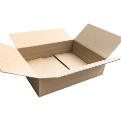 1-pack 35x Faltkarton 550x350x(50)-100mm Mit VARIABLER HÖHE 1wellig DICKWELLE