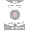 Exacompta 10236E 10x Karteikarten Kariert DIN A4 100 St Eingeschweißt - Rosa