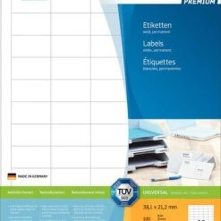 Herma PREMIUM Etiketten 63,5 X 46,6 Mm, 450 Etiketten , Weiß, Matt, Permanent Haftend, Blattformat: DIN A4 -Tesa Geschäft 713eb977 c914 446d 948f 5a4df1351a9d