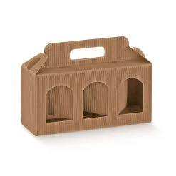 Null 100x Verpackung Für 3 Dosen Mit Fenster Braun (250x80x120 Mm) -Tesa Geschäft 72839b59 7639 48e3 b8d2 2f39c2b13f20