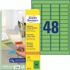 Avery Zweckform L6041-20 Farbige Etiketten, Ablösbar, A4, 45,7 X 21,2 Mm, 20 Bogen/960 Etiketten, Gelb -Tesa Geschäft 756d00b0 0f67 4924 b9de 03151360cc0e
