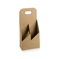 Null 30x Flaschenträger Für 2 Flaschen Braun (180x90x330 Mm)