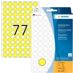 Herma Markierungspunkte Ø 13 Mm, Weiß, 2.464 Etiketten, Permanent Haftend, Für Handbeschriftung -Tesa Geschäft 7eaefa7f debd 4064 aa5d ffa9ed55859a 2