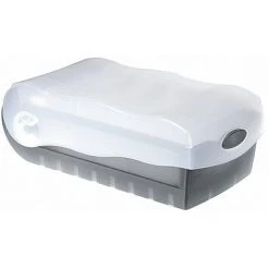 HAN Karteikasten CROCO 998-693 DIN A8 PP Grau Transluzent