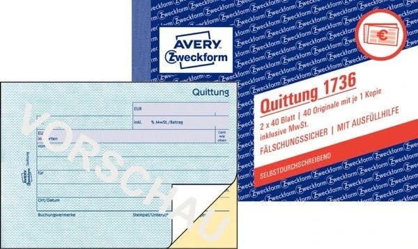 AVERY Zweckform Formularbuch 'Fahrtenbuch', A6 Quer 5 AVERY Zweckform Formularbuch 'Fahrtenbuch', A6 Quer – Bild 5