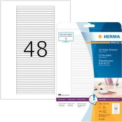 HERMA CD-Einleger Für Jewelcase, 151 X 118 Mm, Weiß -Tesa Geschäft 87b04f43 23b9 4bbb b463 e58294d790cb 2