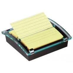 Null Post-it Z-Notes Spender, Schwarz/transparent, Inkl. 1 Block