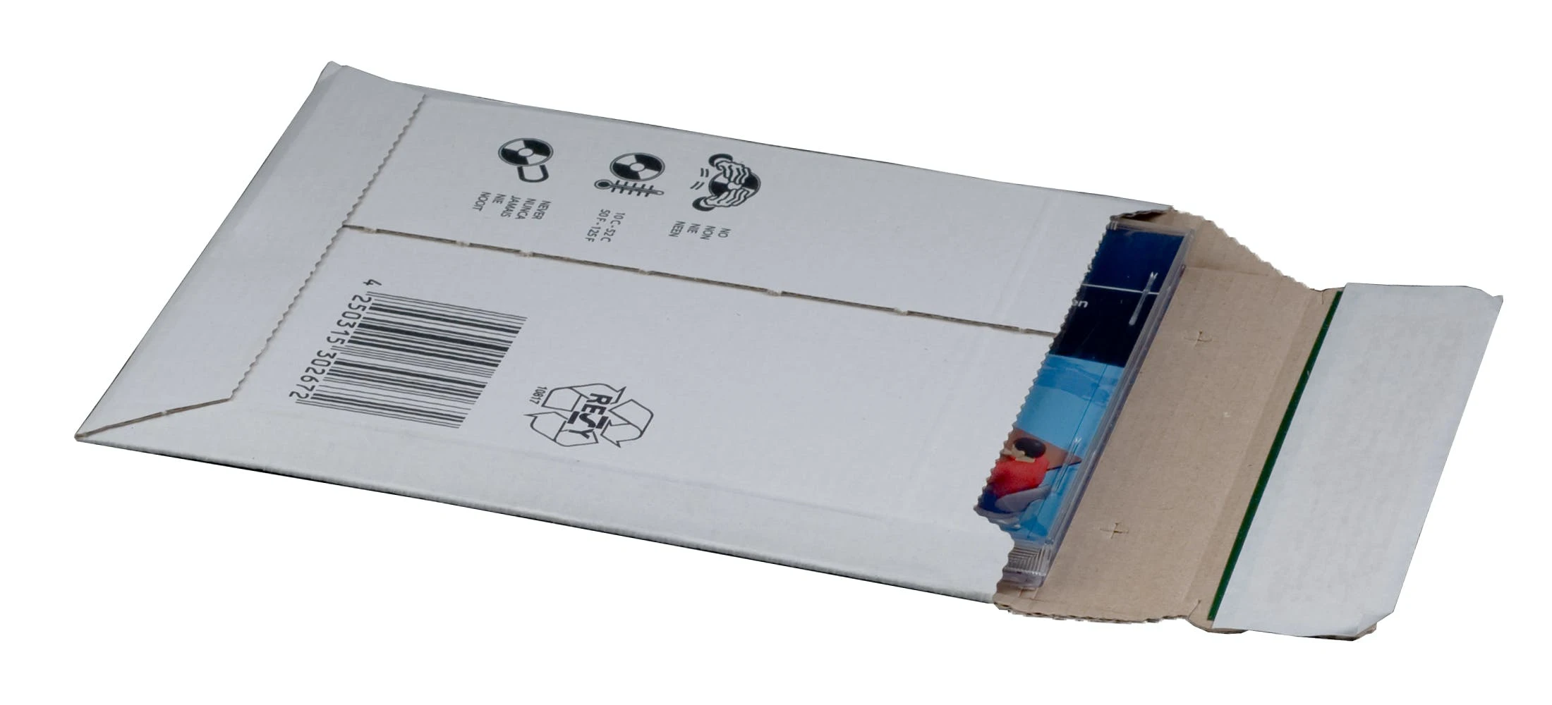 Null Versandtasche Aus Wellpappe 145 X 190 X 25 Mm CD Weiß 5 Null Versandtasche Aus Wellpappe 145 X 190 X 25 Mm CD Weiß – Bild 5