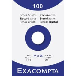 Exacompta 13200B 10x Karteikarten Kariert DIN A7 100 St - Mit Faltschachtel - Weiß -Tesa Geschäft 912f484c 1efa 4d4c b548 51d0d64ed1b2