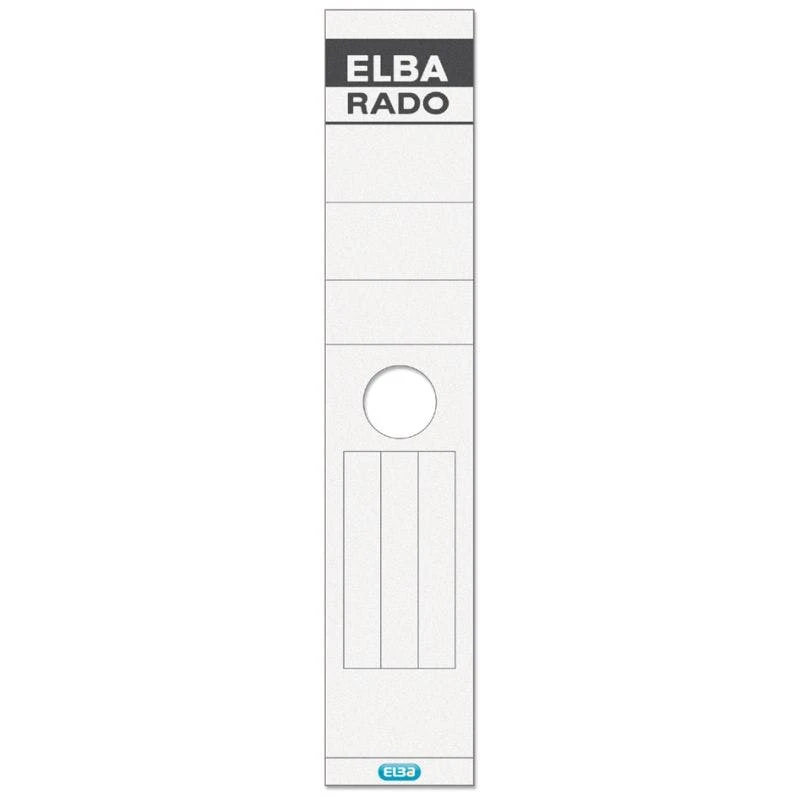 Null ELBA Ordnerrücken-Etiketten 'ELBA RADO' - Lang/schmal, Weiß 3 Null ELBA Ordnerrücken-Etiketten 'ELBA RADO' - Lang/schmal, Weiß – Bild 3
