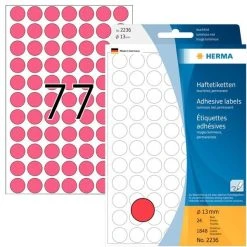 Herma Markierungspunkte Ø 19 Mm, Leuchtrot, 100 Etiketten, Permanent Haftend, Für Handbeschriftung -Tesa Geschäft 92e7058a b496 4a46 81aa 3a5db5e3ef48