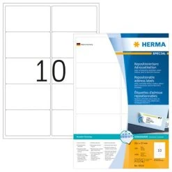 Herma Ablösbare Etiketten 96 X 42,3 Mm, 300 Etiketten, Weiß, Matt, Haftend -Tesa Geschäft 93e0c98c 8af4 4f16 bd8f a130641846f0 13