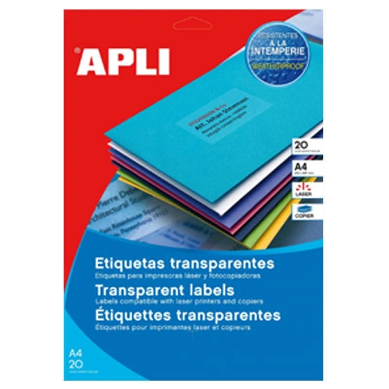Null Agipa Wetterfeste Etiketten, 99,1 X 67,7 Mm, Transparent 1 Null Agipa Wetterfeste Etiketten, 99,1 X 67,7 Mm, Transparent
