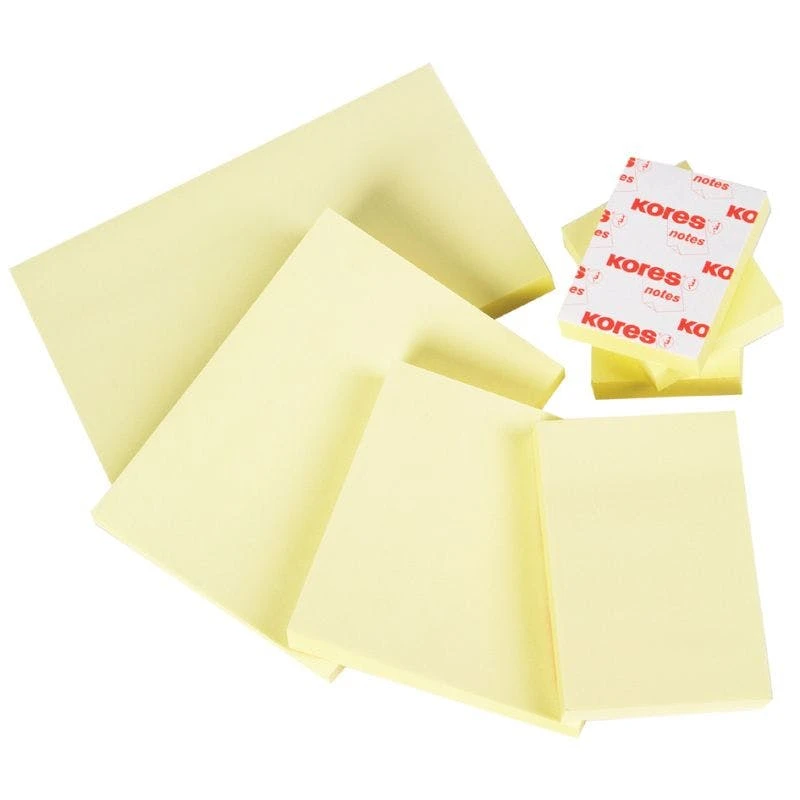 Null Kores Haftnotizen 'notes', 50 X 40 Mm, Blanko, Gelb 2 Null Kores Haftnotizen 'notes', 50 X 40 Mm, Blanko, Gelb – Bild 2