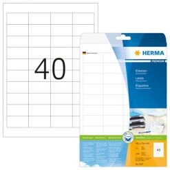Herma PREMIUM Etiketten, 105 X 50,8 Mm, Weiß, Matt, Permanent Haftend, Bedruckbar -Tesa Geschäft a6bf7978 44db 40b3 8455 97cc7e401815 1