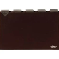 Durable DUR Leitkarten A4 Quer 3141 40mm Kunststoff Braun Pa=25St