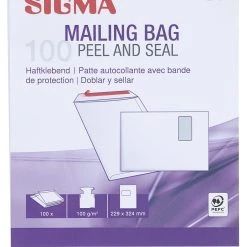 SIGMA Versandtasche, DIN C5, Braun, 1 Stück -Tesa Geschäft a8b29a5f d1fd 446a be59 fe751d775023