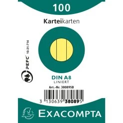 Exacompta Karteikarten Liniert DIN A6 100 St Eingeschweißt -Tesa Geschäft a8fd7206 6fc1 4e09 8f98 24a0961a487e 11