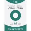 Exacompta 13806B 10x Karteikarten Liniert DIN A4 100 St - Mit Faltschachtel - Weiß