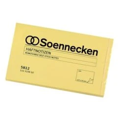 Soennecken Haftnotiz 5831 Recycling 125x75mm 100Blatt Gelb 6 St./Pack. -Tesa Geschäft b36cb42c b134 4b59 b543 7c4fe4e077e1 1