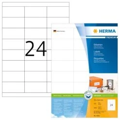 Herma Folien-Etiketten Ø 30 Mm, 960 Etiketten, Rund, Weiß, Matt, Wetterfest, Extrem Stark Haftend, Wiederablösbar, Blattformat: DIN A4 -Tesa Geschäft b3cda231 c54a 4745 8050 b3ef20190146 2