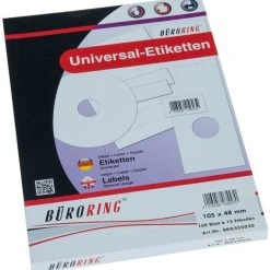 Null Büroring Etiketten, 105 X 148 Mm, Permanent Haftend, 400 Etiketten, Weiß, Für Laser-, Farblaser-, Inkjetdrucker Etc. -Tesa Geschäft b3fcf900 82d9 4b74 a89d 4bc94a19d6d1 1