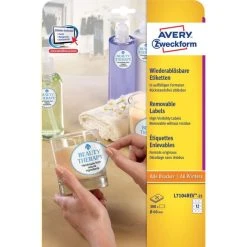 Null AVERY Zweckform Stark Haftende Papier-Etiketten, 35,6x16,9mm -Tesa Geschäft b9989264 436d 4a26 a780 3bb1a4b1b701 1