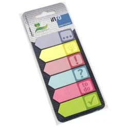 Null InFO Notes Papier-Pagemarker ICONS, 18 X 55, Farbig Sortiert