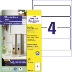 Avery Zweckform Ordneretikett LR4761-10 61x192mm Weiß 40St.