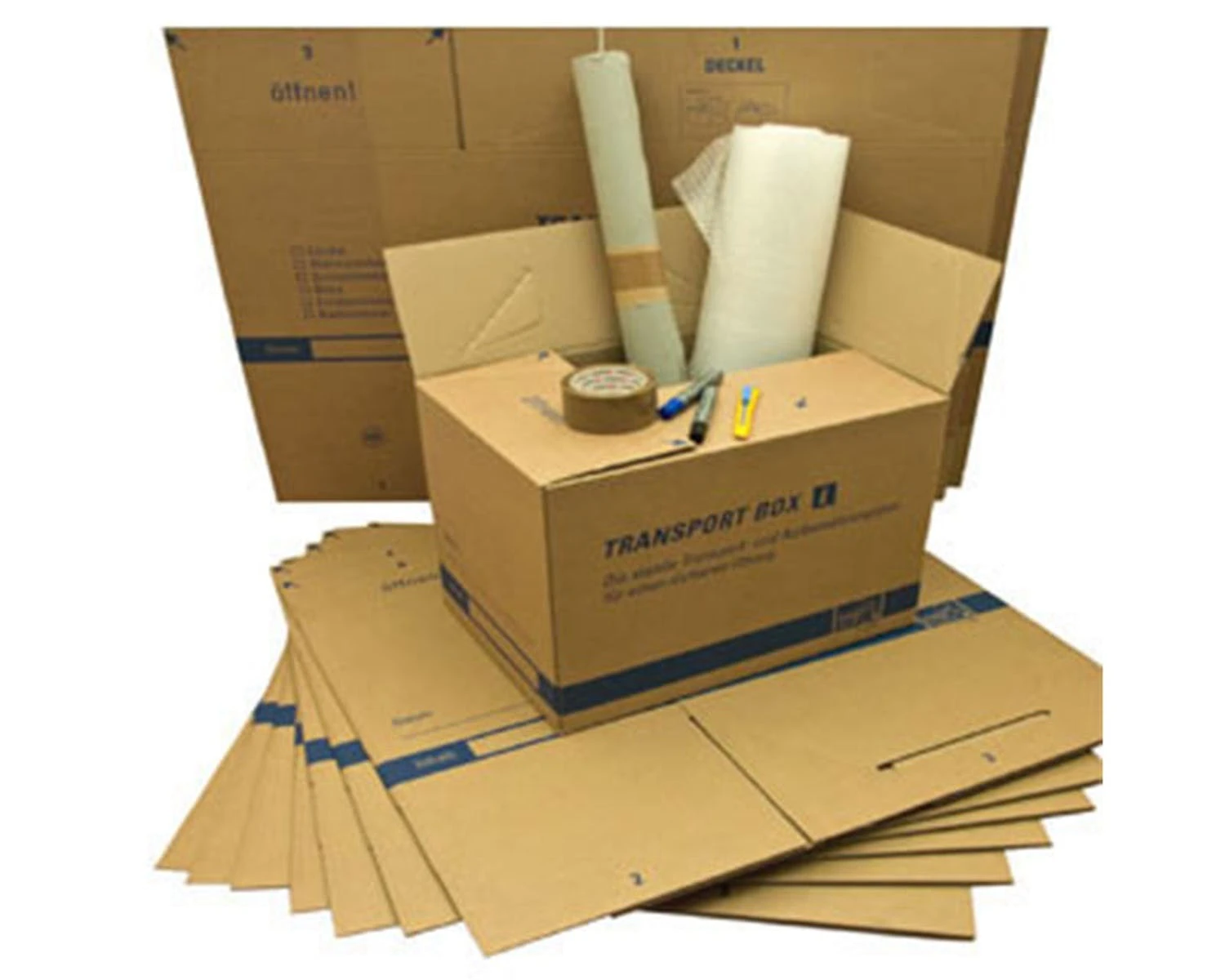 1-pack Umzugsset Für 1 Zimmer - 18 Umzugskartons Und Viel Nützliches Zubehör 1 1-pack Umzugsset Für 1 Zimmer - 18 Umzugskartons Und Viel Nützliches Zubehör