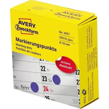 Avery Zweckform Markierungspunkt 3854 19mm Magenta 250 St./Pack. 4 Avery Zweckform Markierungspunkt 3854 19mm Magenta 250 St./Pack. – Bild 4