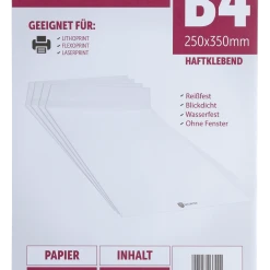 SIGMA Versandbeutel Mit Falte B4 - 25 Stück