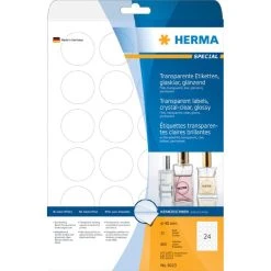HERMA Folien-Etiketten SPECIAL, Durchm. 40 Mm, Transparent -Tesa Geschäft bf728b92 a9e8 44fc 8ae7 8836977c2781