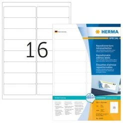 Herma Ablösbare Etiketten 99,1 X 38,1 Mm, 1.400 Etiketten, Weiß, Matt, Haftend -Tesa Geschäft c29bc094 3380 465b aa0b 28df23b7cc31 7