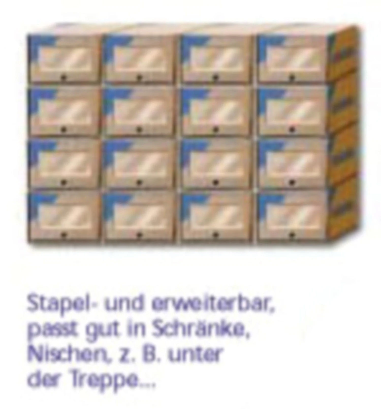 1-pack 5x Schubladenbox 360x270x180mm Stapel- Und Erweiterbar Mit Sichtfenster 7 1-pack 5x Schubladenbox 360x270x180mm Stapel- Und Erweiterbar Mit Sichtfenster – Bild 7