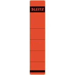 Leitz Ordneretikett 16430025 Kurz/schmal Papier Rot 10 St./Pack.